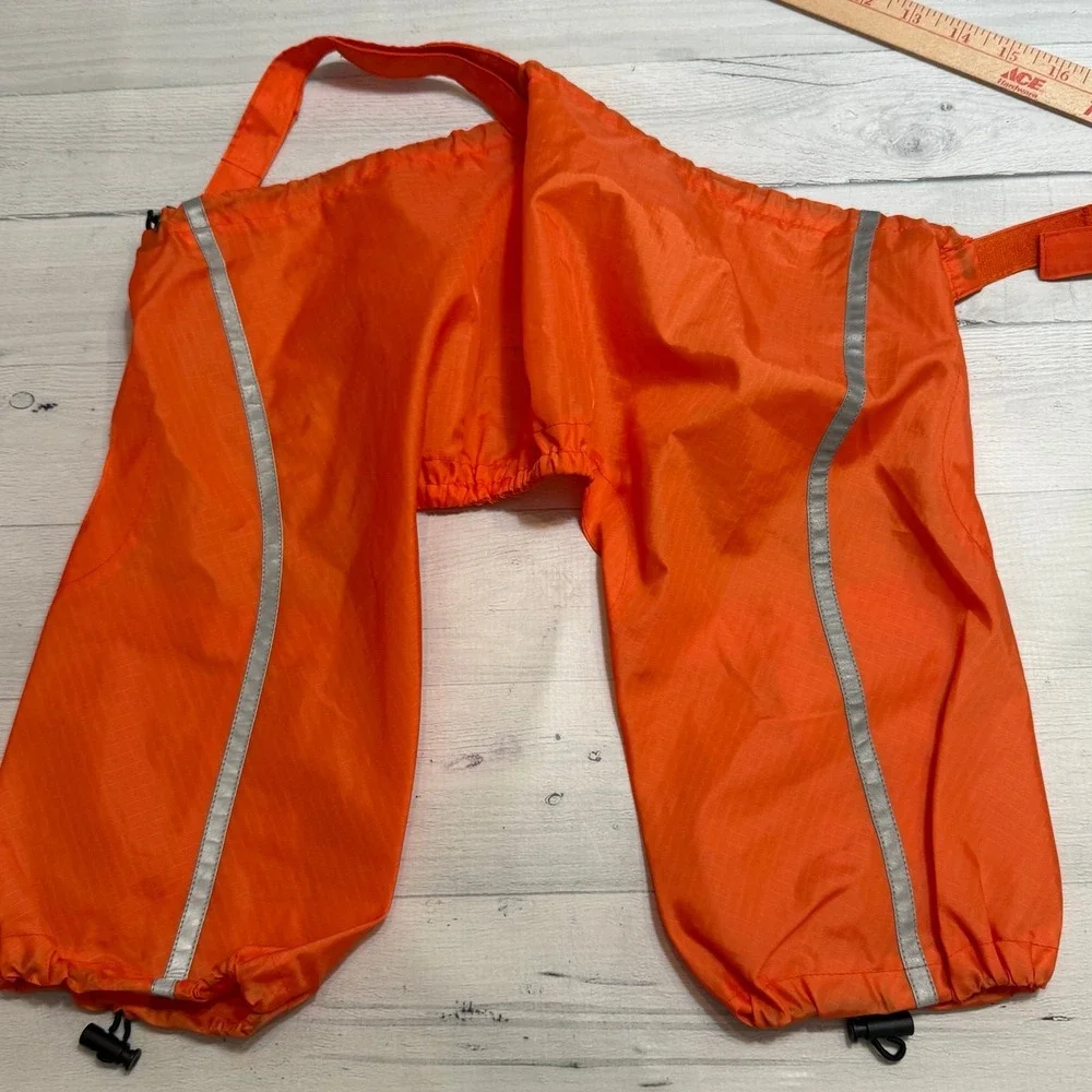 Dog‎ rain suit two piece jacket and pants size orange 6/8